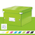 Archivbox Click & Store WOW Klein, Graukarton, grün