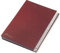 Fraschini Alphabetical Folders divisore Rosso Finta pelle 240 x 340 mm