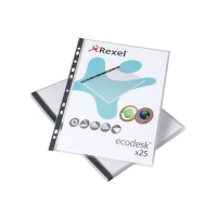 Rexel Ecodesk A4 Pockets Clear (25)