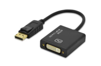 Ednet 84516 adaptador de cable de vídeo 0,2 m DVI DisplayPort Negro