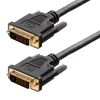 Helos 3m, 2xDVI-D DVI kabel DVI-D Zwart