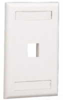 Panduit NK1FWHY veiligheidsplaatje voor stopcontacten Wit