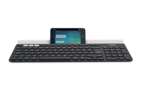 Logitech K780 Multi-Device Wireless Keyboard teclado RF Wireless + Bluetooth QWERTY Inglés del Reino Unido Gris, Blanco