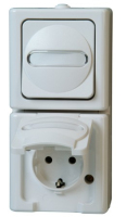 Kopp 130802000 socket-outlet CEE 7/3 White