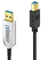 FiberX FX-I645-007 USB Kabel 7 m USB 3.2 Gen 1 (3.1 Gen 1) USB B USB A Schwarz, Silber