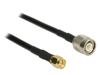 DeLOCK 89508 coax-kabel RG-58 C/U 7,5 m TNC SMA Zwart
