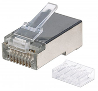 Intellinet 790635 connecteur de fils RJ-45 Argent, Transparent