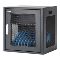 Manhattan Laadkast voor 10 laptops (tot 16"), laden via interne AC-adapters (EU) (installatie van voedingskabels van apparaten vereist), geschikt voor ALLE laptops, iPad, MacBoo...