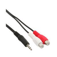 InLine 89941A audio kabel 0,2 m 3.5mm Zwart