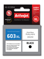 Activejet AE-603BNX ink (replacement for Epson 603XL T03A14; Supreme; 18.2 ml; black)
