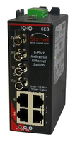 Red Lion SLX-6ES-4ST network switch Unmanaged Fast Ethernet (10/100) Black, Red