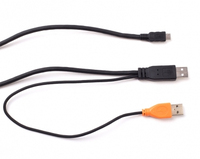 Signotec ST-SPARE-DEL-002 USB cable 2.5 m USB 2.0 2 x USB A Micro-USB A Black