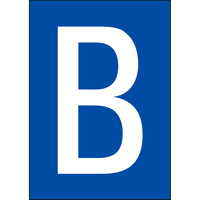 Brady NL859A4BL-B self-adhesive label Rectangle Permanent Blue, White 1 pc(s)