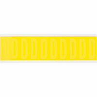 Brady 3440-BLANK self-adhesive label Rectangle Removable Yellow 10 pc(s)