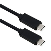 ROLINE 11.02.9080 USB-kabel 0,5 m USB4 Gen 3x2 USB C Zwart