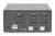 Digitus Conmutador KVM, 2 puertos, pantalla dual, 4K, DisplayPort®