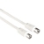 Hama Antenna Cable Coaxial Male Plug - Coaxial Female Jack, 7.5 m, 75 dB koax kábel 7,5 M F Fehér