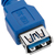 Techly 3.0m USB 3.0 A M/F USB kábel 3 M USB 3.2 Gen 1 (3.1 Gen 1) USB A Kék