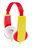 JVC HA-KD5 Kopfhörer Kabelgebunden Kopfband Musik Rot, Gelb