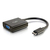 C2G 80503 câble vidéo et adaptateur 0,2 m Mini-HDMI VGA (D-Sub) Noir