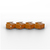 Lindy 40481 clip sicura Bloccaporte RJ-45 Arancione Acrilonitrile butadiene stirene (ABS) 20 pz