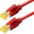 Tecline S/FTP Cat6A, 2m Netzwerkkabel Rot S/FTP (S-STP)