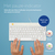 R-Go Tools Ergonomisch toetsenbord R-Go Compact Break, compact toetsenbord met pauzesoftware, AZERTY (FR), bedraad, wit