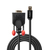 Lindy 41963 video kabel adapter 3 m VGA (D-Sub) Mini DisplayPort Zwart