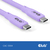 CLUB3D USB C kabel paars