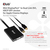 CLUB3D CAC-1130-A video átalakító kábel 0,6 M DVI-D Mini DisplayPort + USB Type-A Fekete