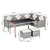 Outsunny 860-093V70 outdoor furniture set