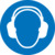Safety pictogram Wear ear protection (ISO 7010)