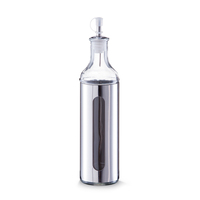Zeller Essig-/Ölflasche, 500 ml, Glas/Edelstahl