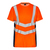 Safety T-Shirt - 3XL - Orange/Blue ink - Orange/Blue ink | 3XL: Detailansicht 1