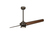 Deckenventilator Ø 142cm mit LED Licht und Fernbedienung, Bronzefarbig