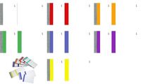ELVE Bon-Block, farbig sortiert, Maße: (B)135 x (H)60 mm (83500003)