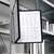 Durable VARIO WALL 5 Panel Magnetic Display Panel Document Holder | A4 Black