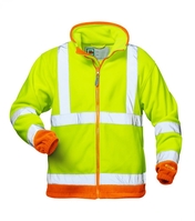 LEO Warnschutzfleecejacke ELYSEE® Gelb/Orange Polarfleece Gr.XL