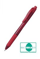 Pentel Energel X Gel Red Retractable Gel Rollerball Pen 1.0mm Tip 0.5mm Line (Pack 12)