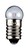 Kugelförmige Lampe, Sockel E10 4,5 Volt 0,45 Watt