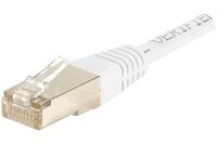 Cordon RJ45 catégorie 6 S/FTP blanc - 1 m