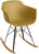 Schaukelstuhl Emeo mit Armlehne; 69x58x82.5 cm (BxTxH); Sitz senf, Gestell