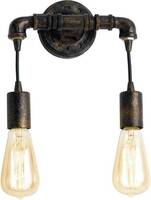 Vízcső formájú fali lámpa E27 rozsdabarna, ECO-Light I-AMARCORD-AP2