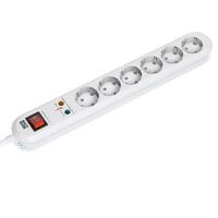 SMART 6xCEE7/3 wt, OVP 1xswitch power 1,5m CEE7/7 Surge protector, 1.5m, 6 AC outlet(s), 250 V, 3600 W, White, 1.5 m, 520 g Überspannungsschutz