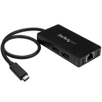 3PT USB 3.0 HUB - USB-C & GBE