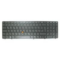 Keyboard (CZECH/SLOVAKIAN) 703149-FL1, Keyboard, Czech, Keyboard backlit, HP, EliteBook 8570w Einbau Tastatur