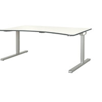 Stół o ergonomicznym kształcie, podstawa z ceownika