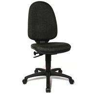 Štandardná otočná stolička, bez lakťových opierok, operadlo 550 mm,  podstavec čierna, látka antracitová. kúpiť výhodne v Mercateo