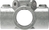 Rohrverbinder | Kreuzstück für Stützrohr | 158C42 | 42,4 mm | 1 1/4" | Temperguss u. Elektrogalvanisiert