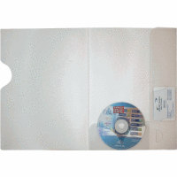 Angebotsmappe A4 mit CD-Halter transparent